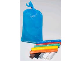 Sac à linge bleu PEHD 120 - 130 litres 470/130 x 1270 mm, respectueux de l'environnement
