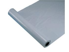 Pellicola per imbianchini e stuccatori 200 cm x 50 m grigia rigata, in materiale rigenerato 90 my,