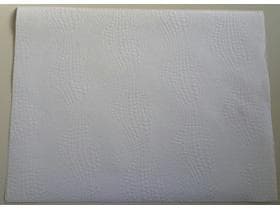 Tovaglietta coccodrillo 50 gm2, 28 x 38 cm bianco, bordo dritto