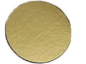 Disques en carton doré ø 18 cm ronds 1050 gm2, dos noir