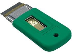 Sicherheitsschaber ErgoTec, 4 cm breit mit Gummiüberzug, Klinge kann eingezogen