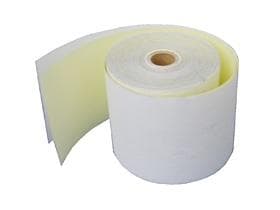 Rotoli per sistema di carte di credito 57 mm x 25 m 2 strati, ø rotolo 65 mm, ø anima 12 mm