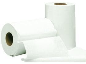 Rouleaux de chiffons de nettoyage Reflex mini rouleaux 1 pli tissu blanc, 120 mètres courants