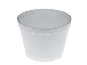 Récipient à soupe 340 ml, ø 115 mm, hauteur 65 mm, en polystyrène expansé