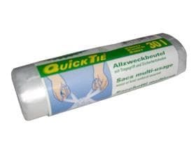 Sacco inserto trasparente PE-Steel Quick-Tie da 30 lt con chiusura a nodo