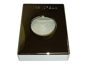 Distributore di sacchetti igienici 135 x 95 x 32 mm in plastica cromata