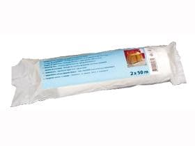 Rouleau économique en PEHD 2000 mm x 25 m, 7 my, rouleau plié, largeur 25 cm, transparent