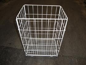 Cesto in rete metallica grande 410 x 260 x 640 mm pieghevole, confezionato singolarmente