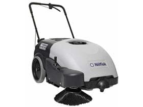 Balayeuse SW 750, avec batterie et chargeur, rouleau de balayage, bac à déchets de balayage