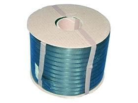 Ruban de cerclage petit rouleau noir 12,7 x 0,65 mm, mandrin 62 mm, 600 mètres linéaires