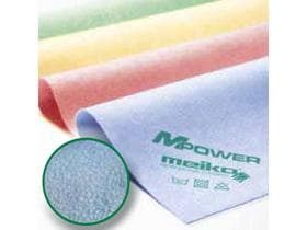 Panni in microfibra MPower, rivestiti in PU, blu, 40 x 40 cm "panno in pelle", a righe