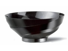 Ciotola rotonda Voilà, in plastica (PS) nera, 100 ml, ø 45 mm altezza 35 mm,