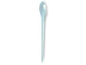 Cucchiaio/spiedino Bon Ton, in plastica (PS) verde cristallo, lunghezza 125 mm