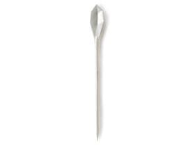 Cucchiaio/spiedino Bon Ton, in plastica (PS) bianco perla, lunghezza 125 mm
