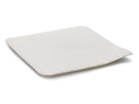 Piatti da portata Stone, in plastica (PS) bianco perla, quadrati 11 x 11 cm