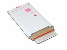 Buste postali in cartone microonda ColomPac bianche, dimensioni interne 185 x 270 x - 50 mm,