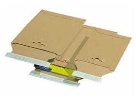 Buste postali ColomPac in cartone rigido marrone, dimensioni interne 310 x 445 mm, dimensioni esterne
