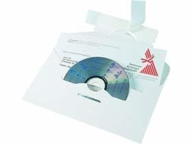 Custodia per spedizione Jewelcase Colompac per CD con chiusura autoadesiva, aiuto per lo strappo,