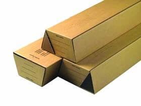 Imballaggio trapezio Colompac per spedizione e archiviazione di merci arrotolate, onda fine