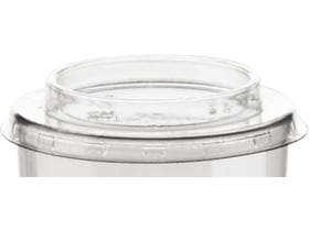 Coperchio per bicchiere tondo Tubito, in plastica (rPET) trasparente, ø 55 mm
