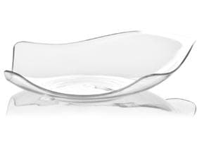 Ciotola piatta Sky, in plastica (PS) trasparente, 110 x 130 x 21 mm