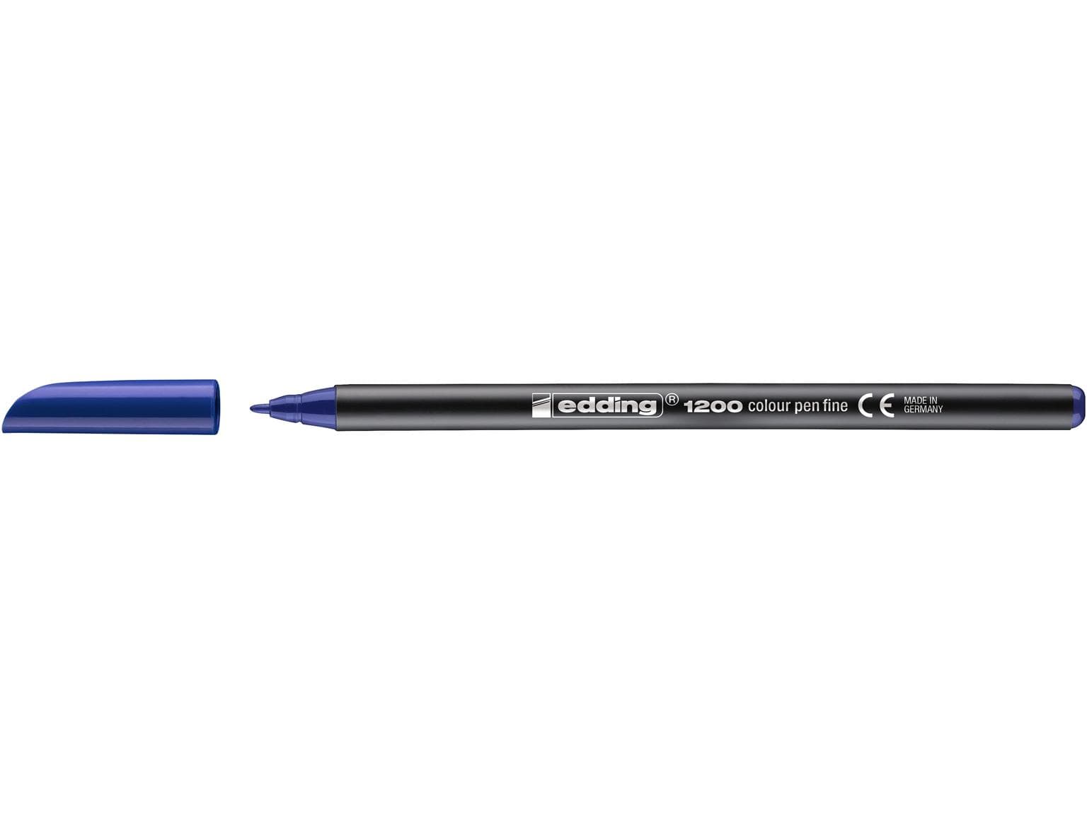 Feutre fibre edding 1200 bleu pointe ronde 1 mm