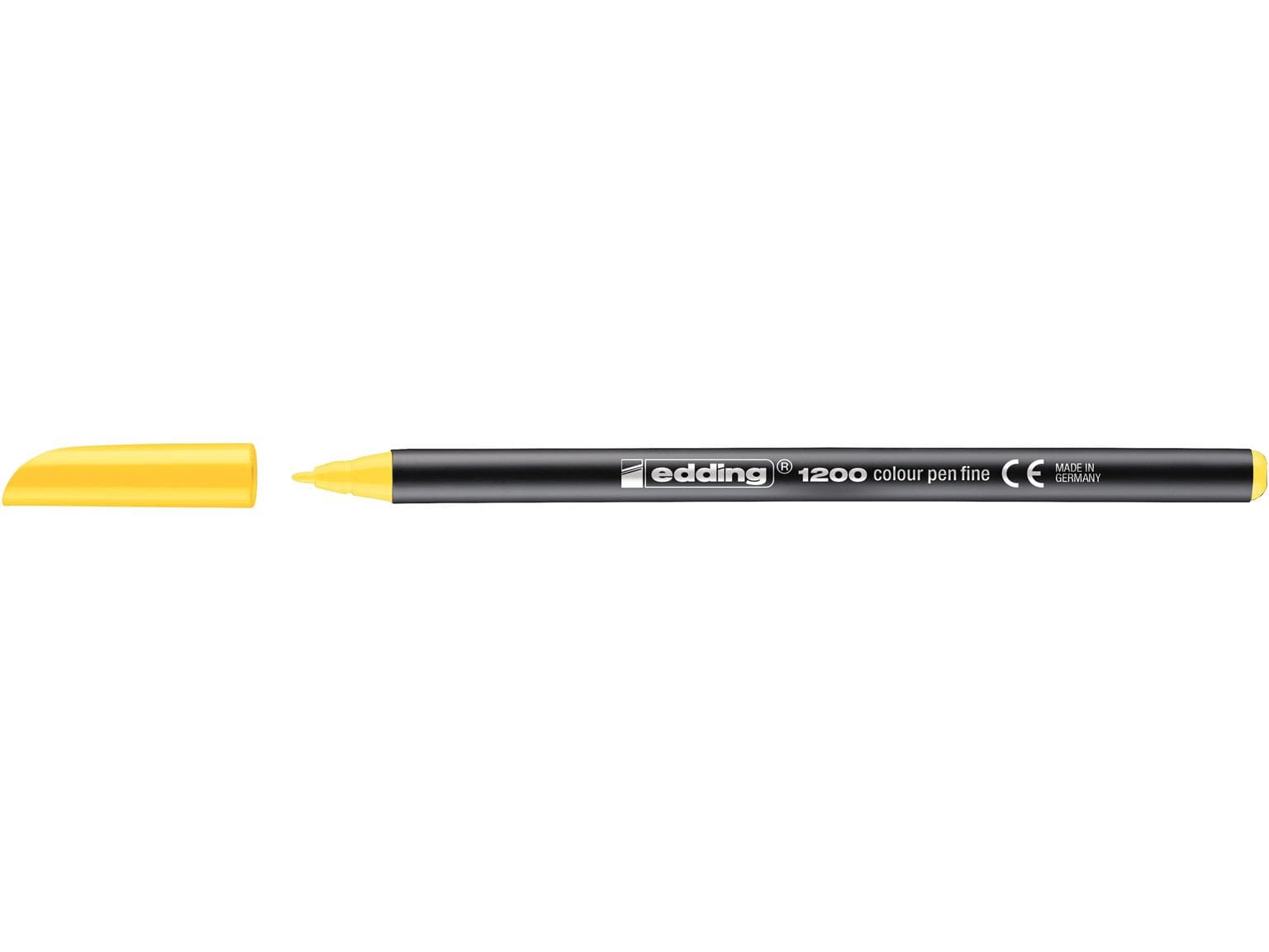 Feutre à fibre edding 1200 jaune pointe ronde 1 mm