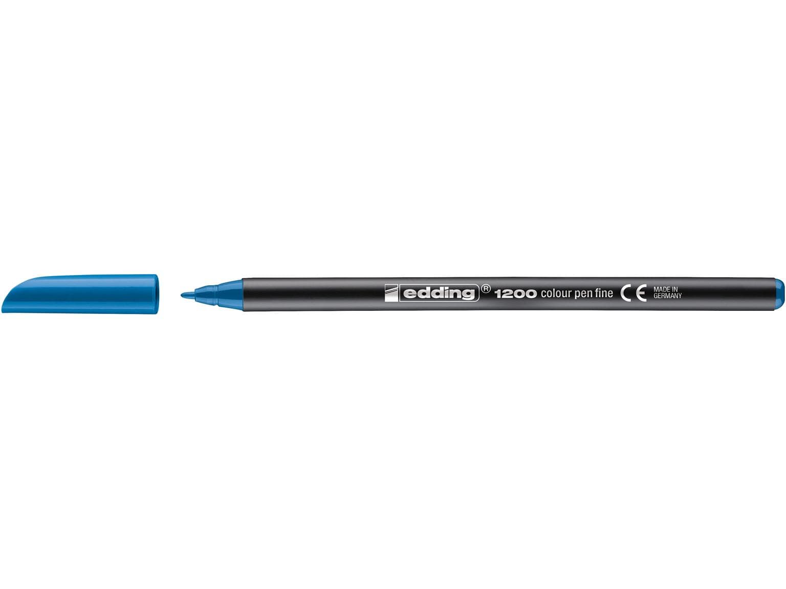 Feutre fibre edding 1200 bleu clair pointe ronde 1 mm