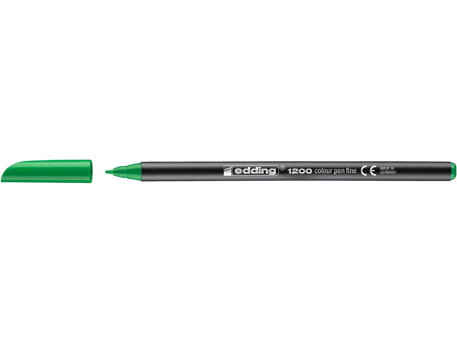 Feutre fibre edding 1200 vert fluo pointe ronde 1 mm