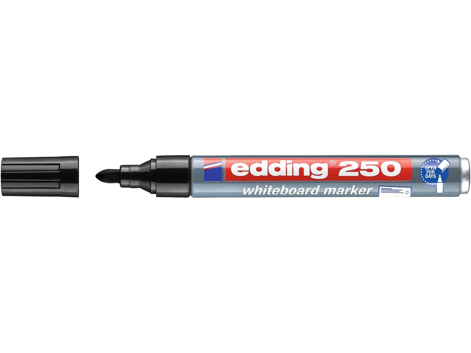 edding Boardmarker 250 noir pointe ronde 1,5-3 mm, marqueur pour tableau blanc