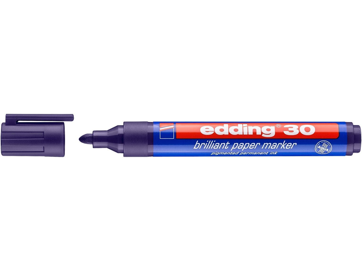 Marqueur permanent edding 30 violet pointe ronde 1,5-3 mm, couleur brillante