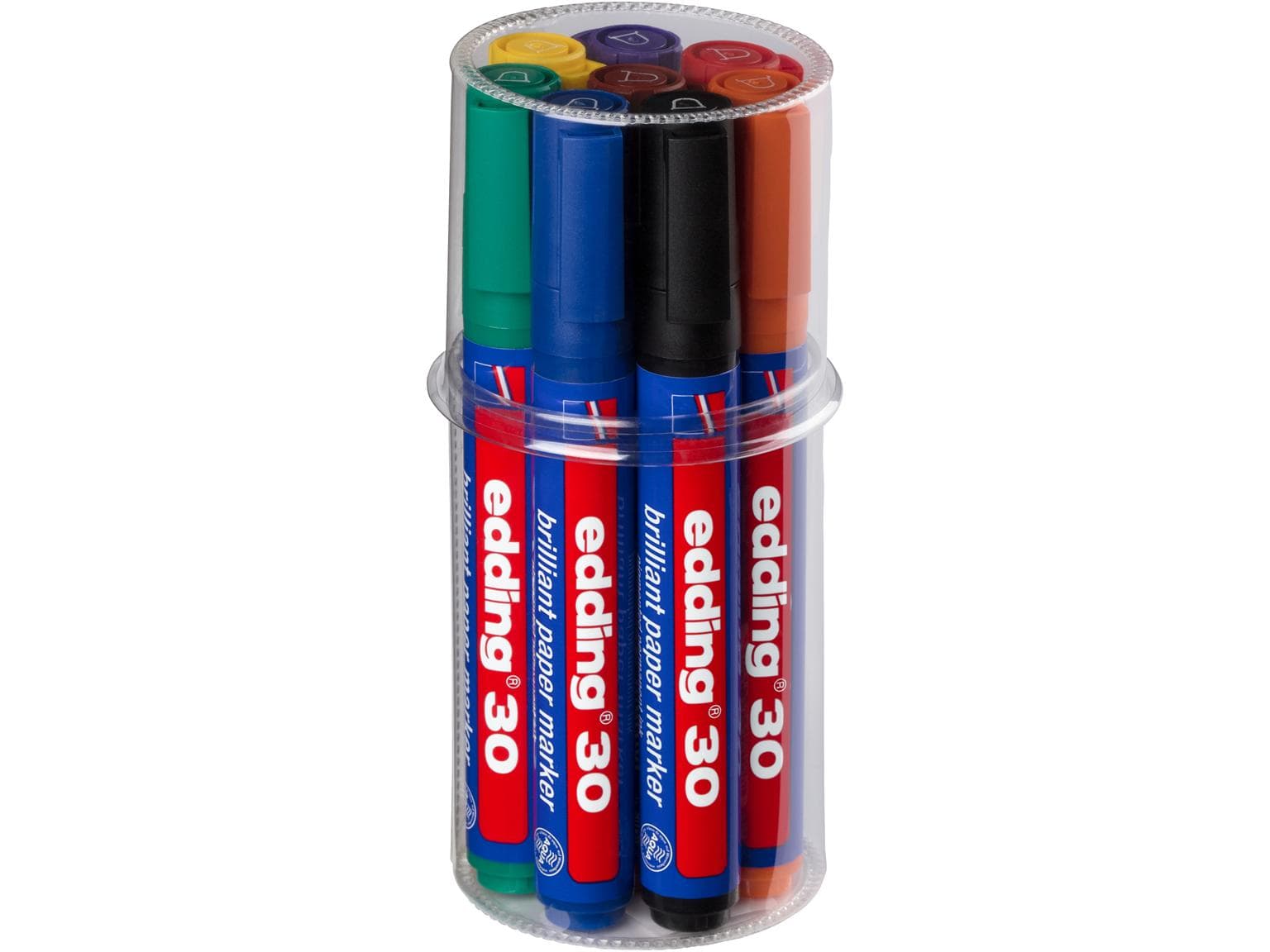 Marqueur permanent edding 30 E-8 pointe ronde 1,5-3 mm, couleur brillante