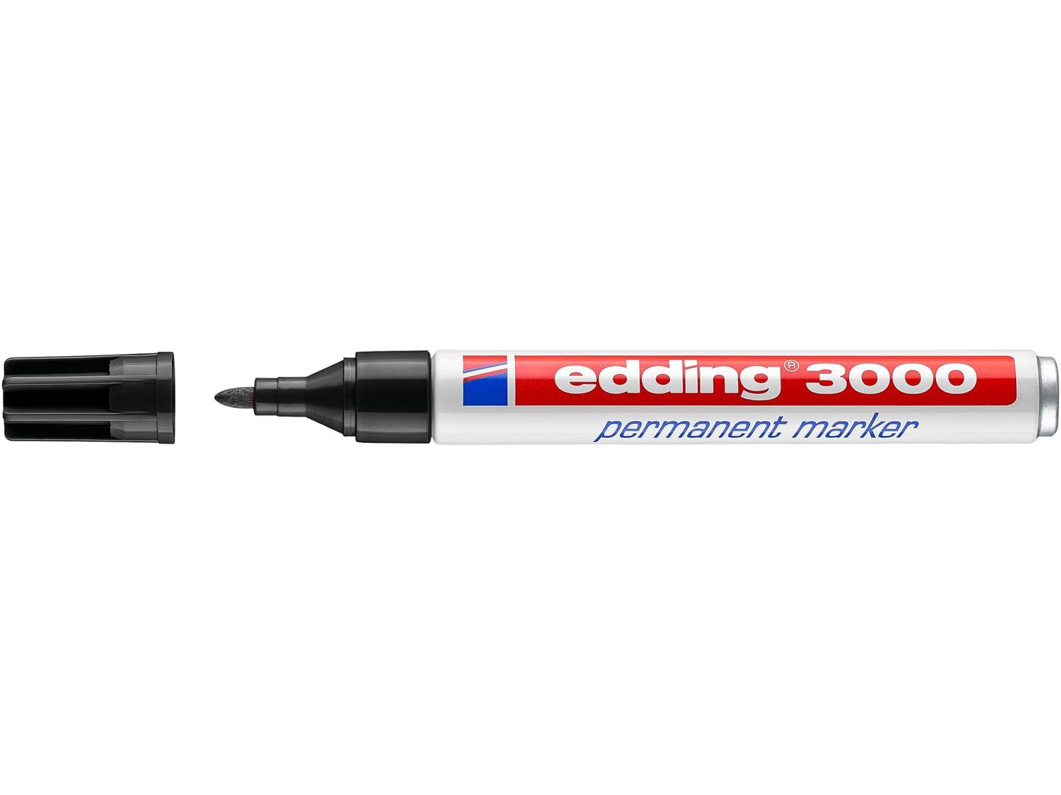 Marqueur permanent Edding 3000 noir à pointe ronde 1,5-3 mm