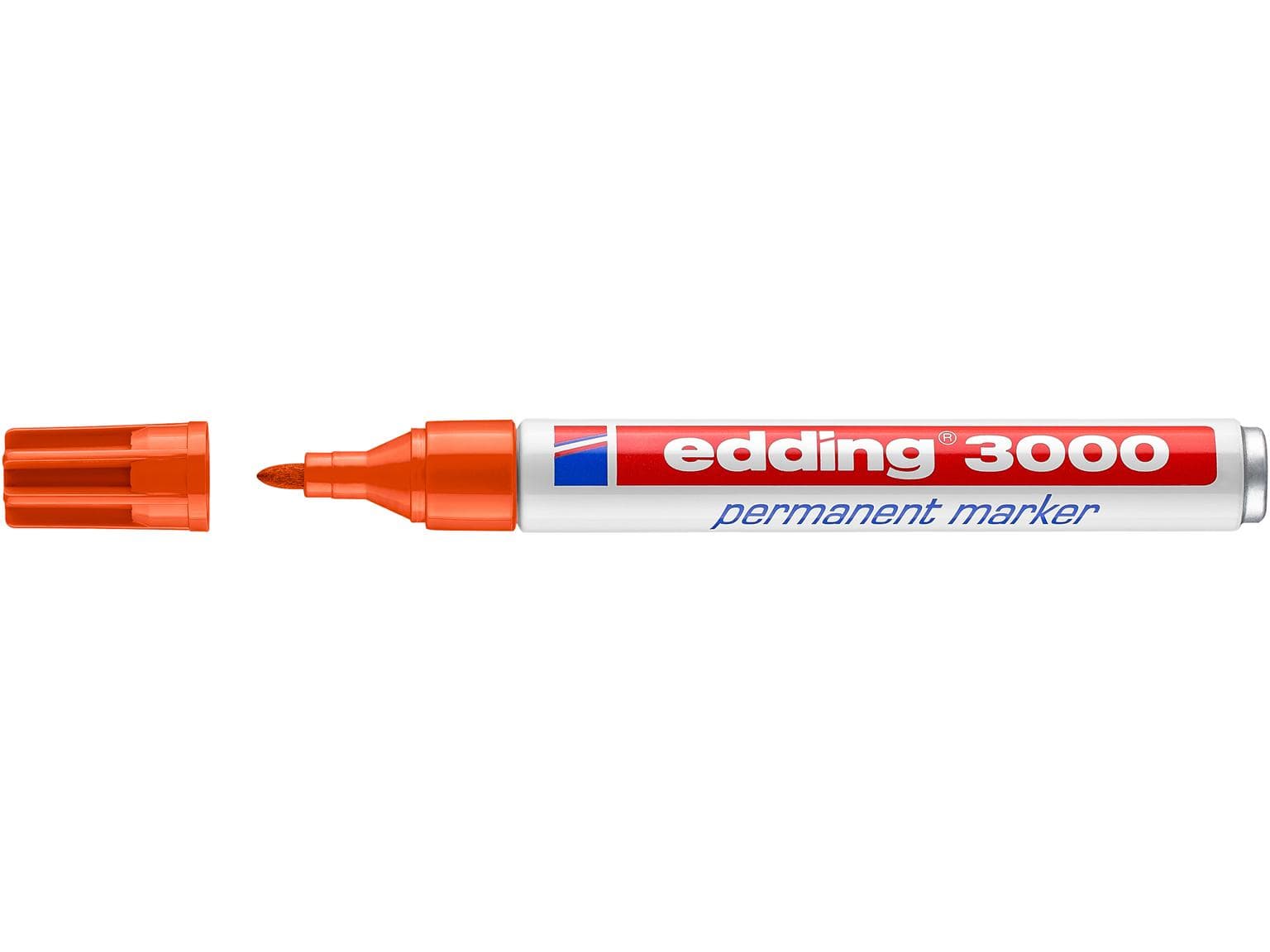 Marqueur permanent Edding 3000 orange pointe ronde 1,5-3 mm