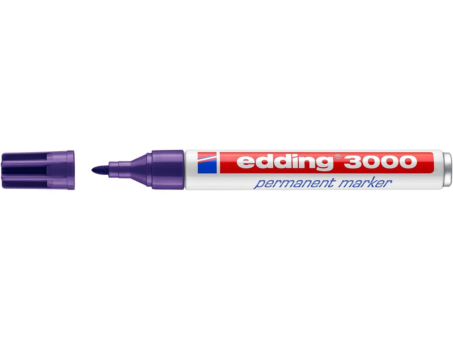 Marqueur permanent edding 3000 violet pointe ronde 1,5-3 mm