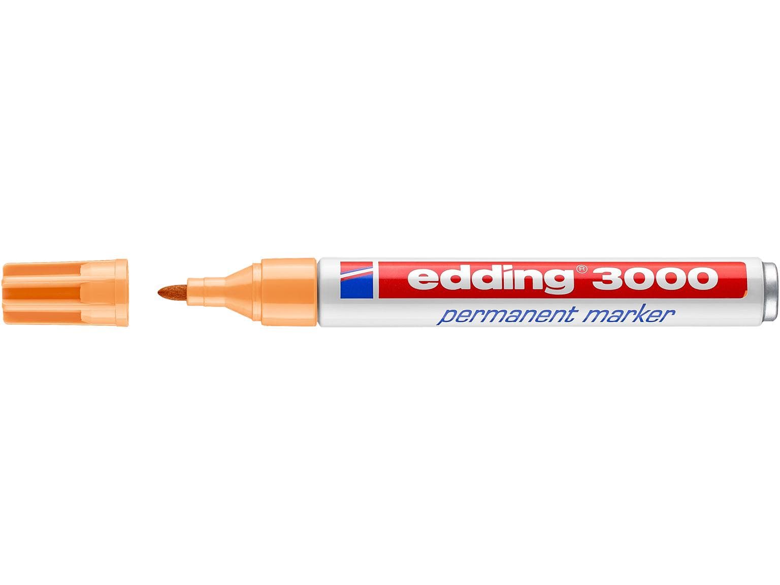 Marqueur permanent Edding 3000 orange clair pointe ronde 1,5-3 mm