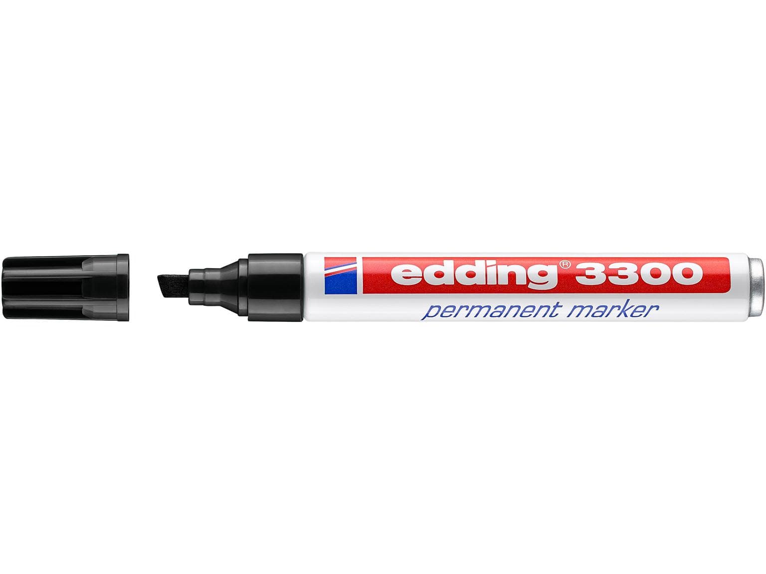 Marqueur permanent Edding 3300 noir pointe biseautée 1-5 mm