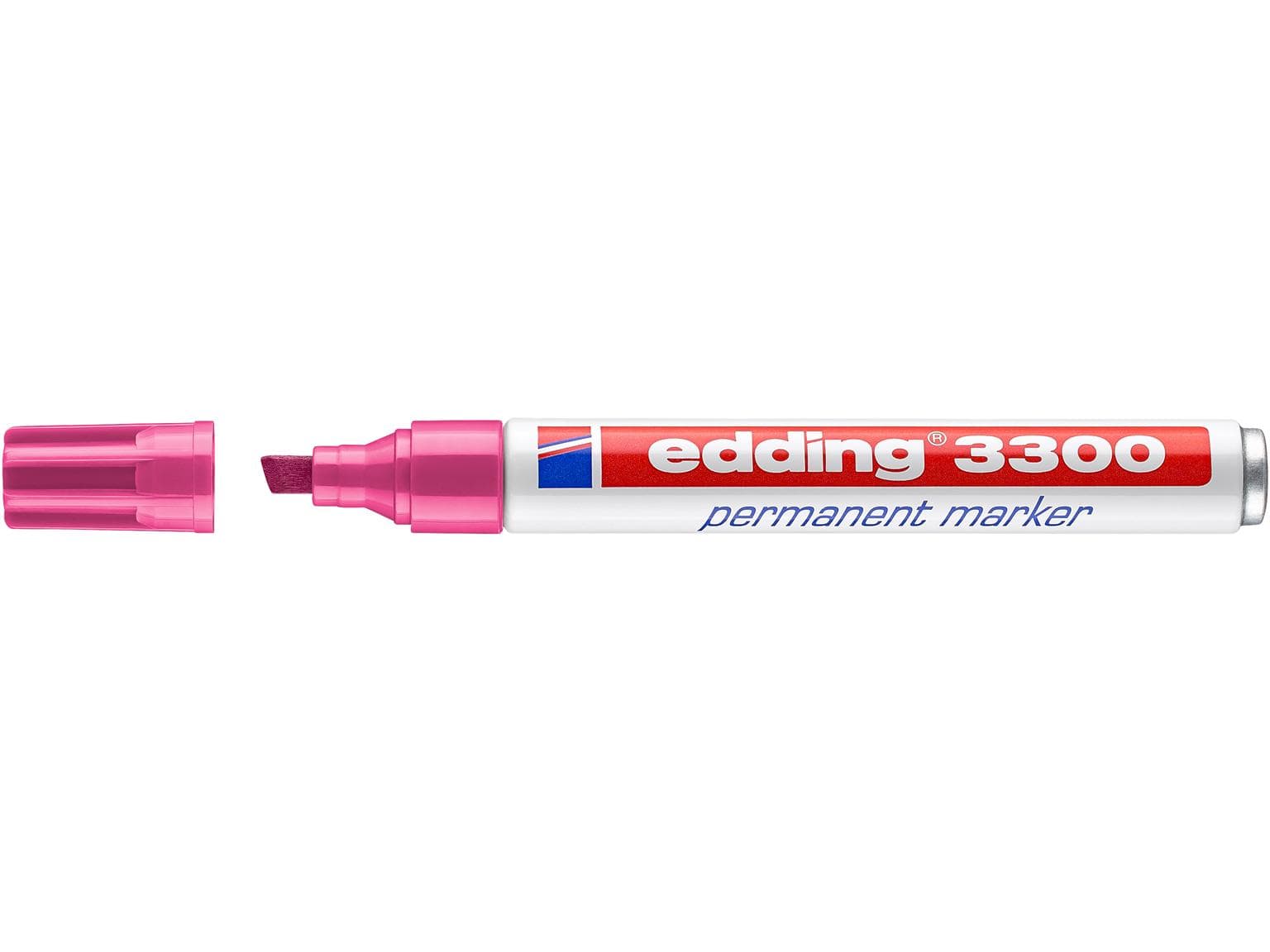 Marqueur permanent Edding 3300 rose pointe biseautée 1-5 mm