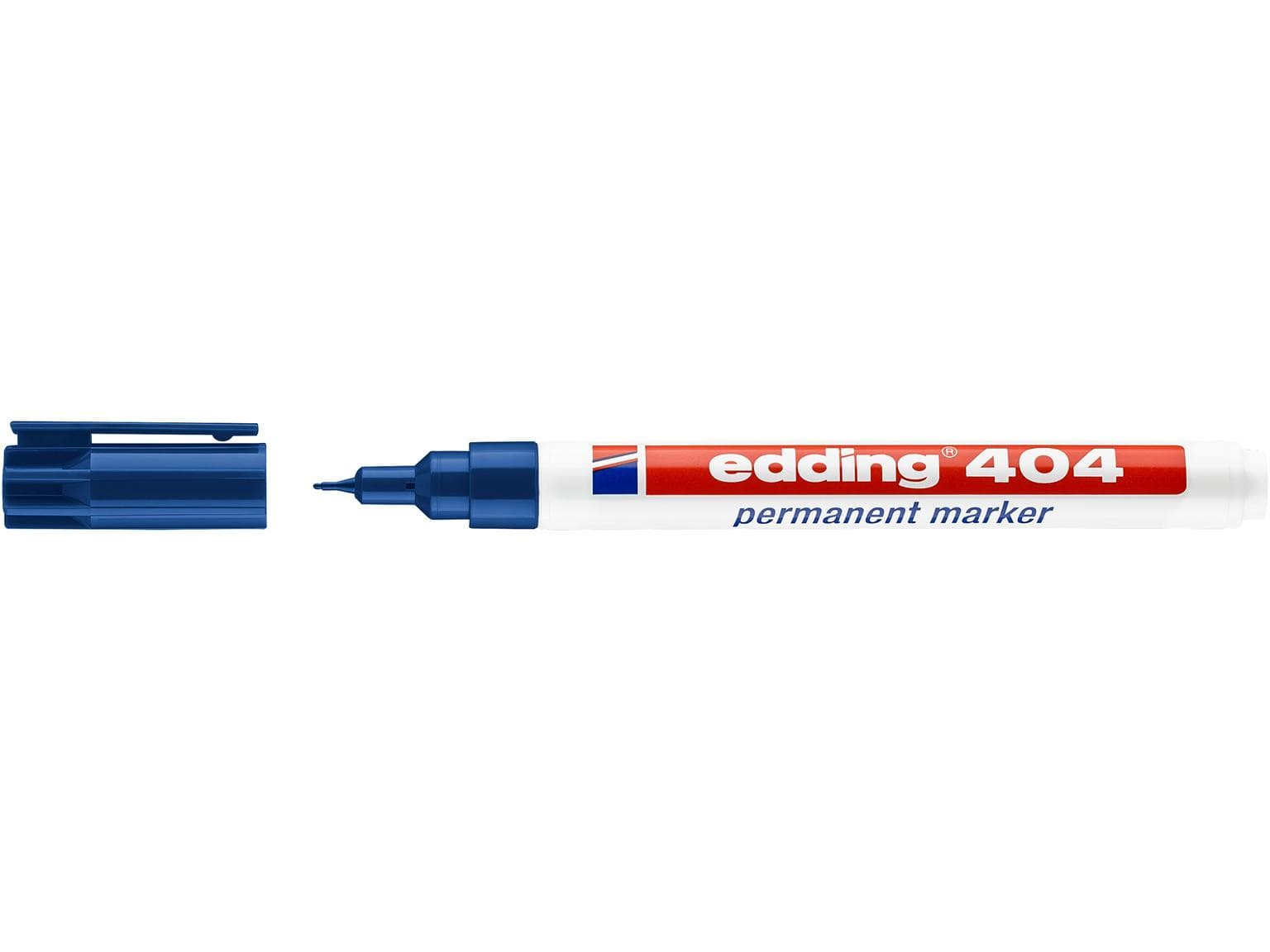 Marqueur permanent Edding 404 bleu pointe ronde 0,75 mm, écriture fine