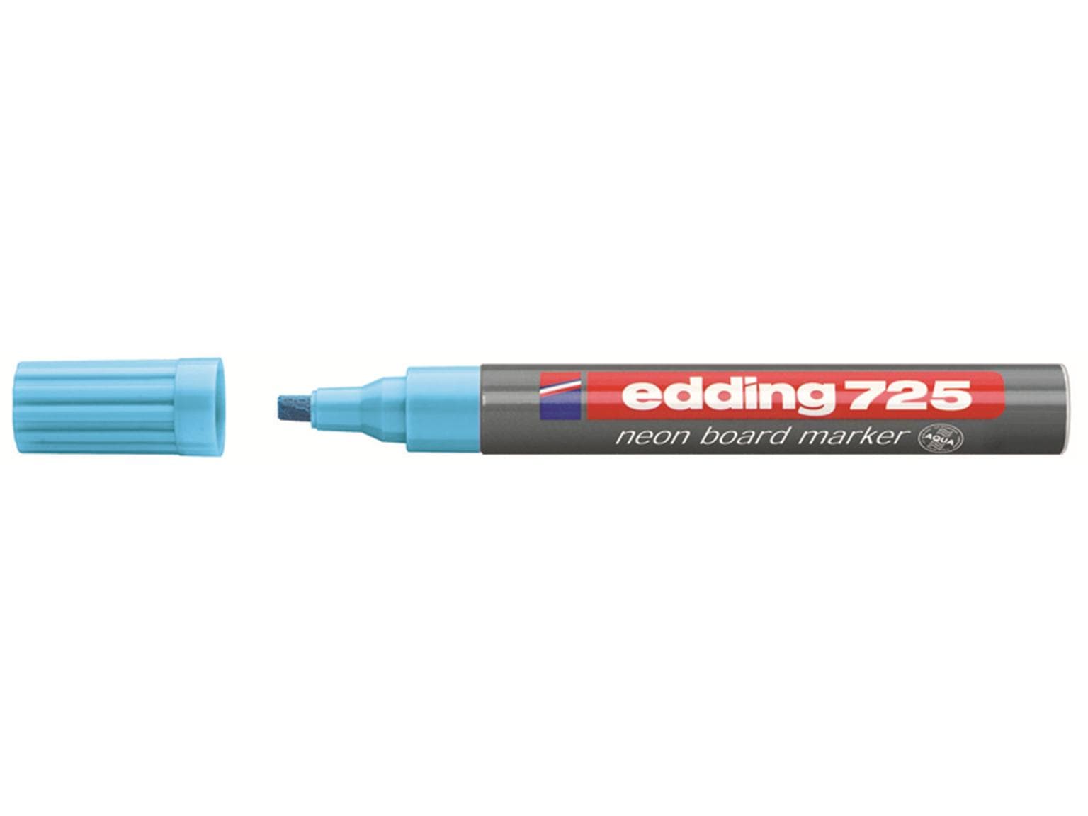 Edding Boardmarker 725 néon bleu néon pointe biseautée 2-5 mm, marqueur pour tableau néon