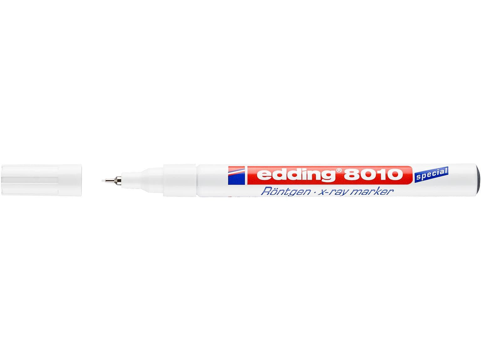 Marqueur à rayons X edding 8010, boîtier métallique, pointe plastique 0,8 mm