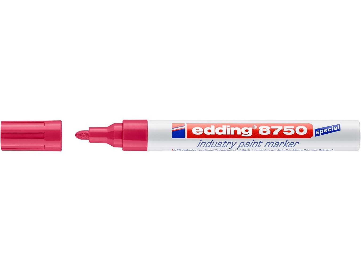 Marqueur peinture Edding 8750 rouge pointe ronde 2-4 mm