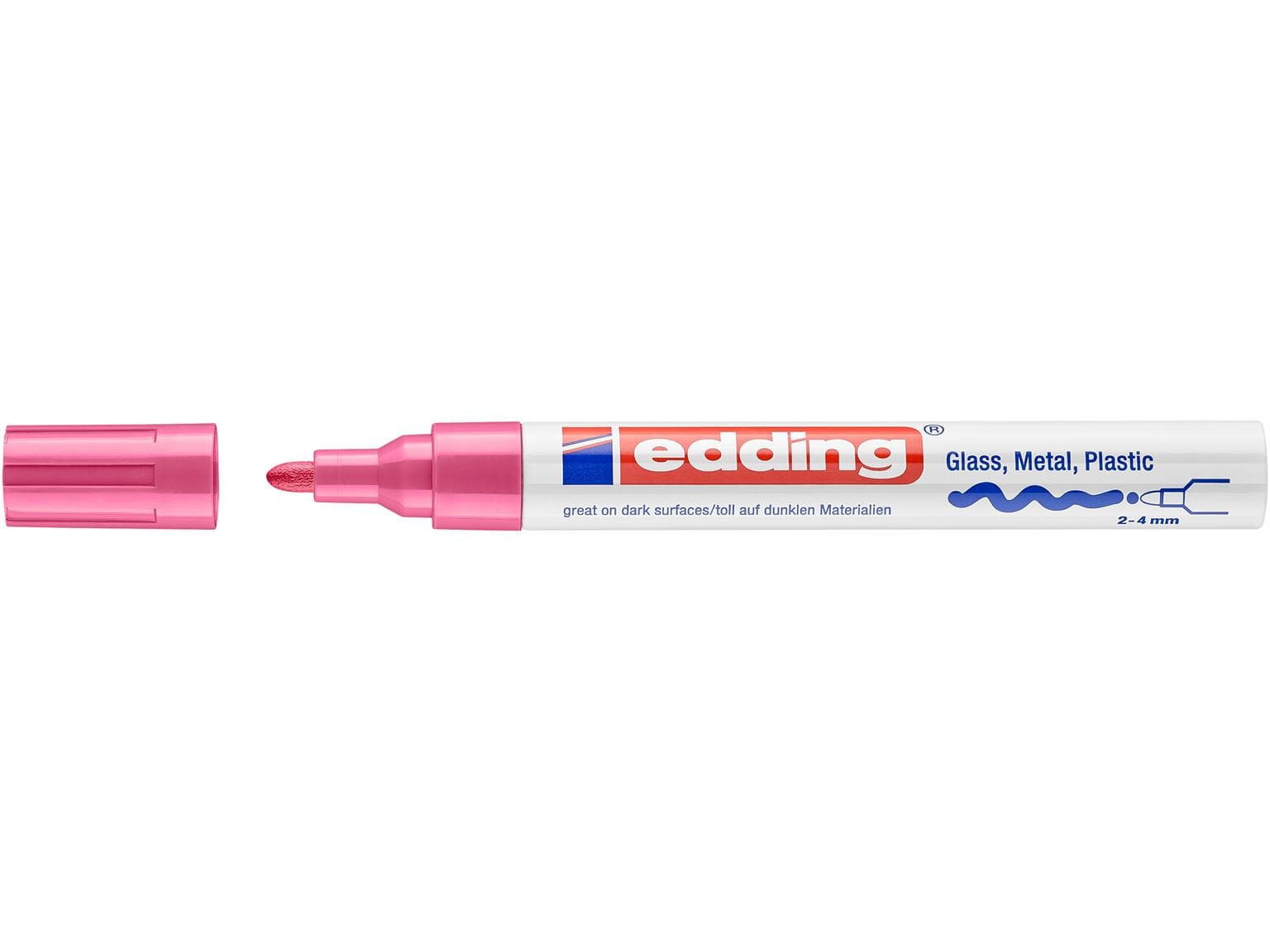 Marqueur peinture edding 750-CREA rose pointe ronde 2-4 mm