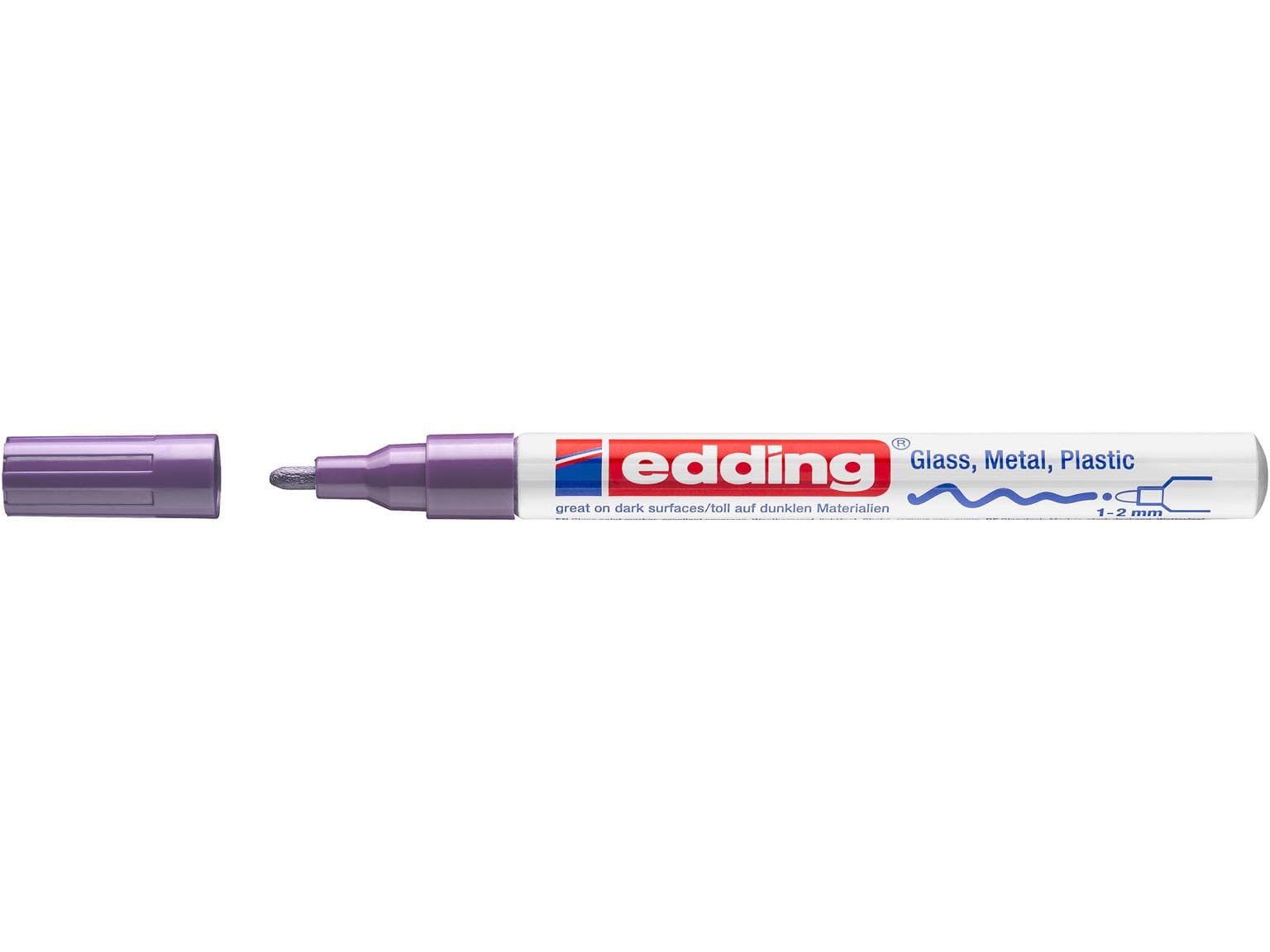 Marqueur peinture edding 751-CREA violet pointe ronde 1-2 mm