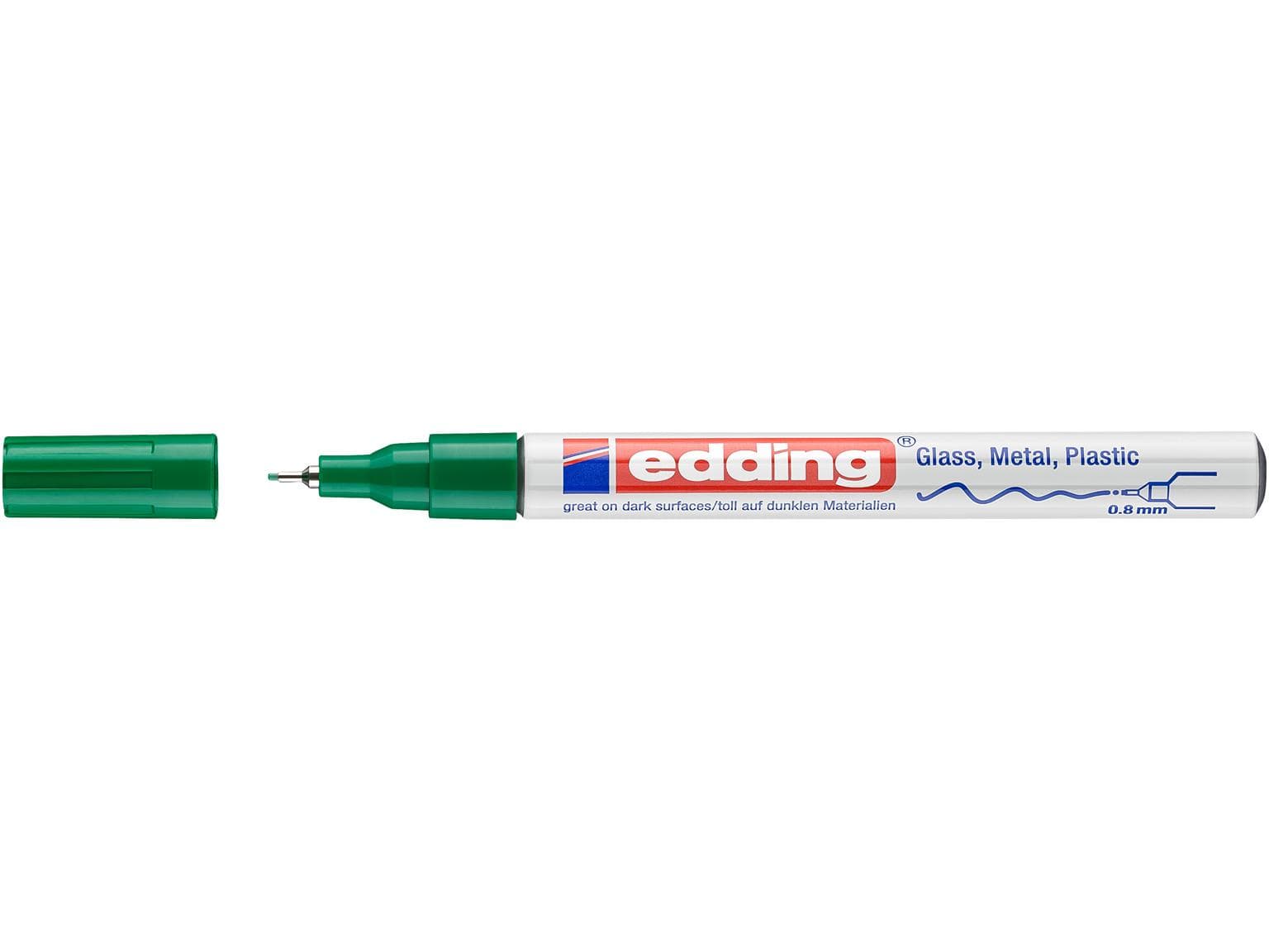 Marqueur peinture edding 780-CREA vert, pointe ronde environ 0,8 mm