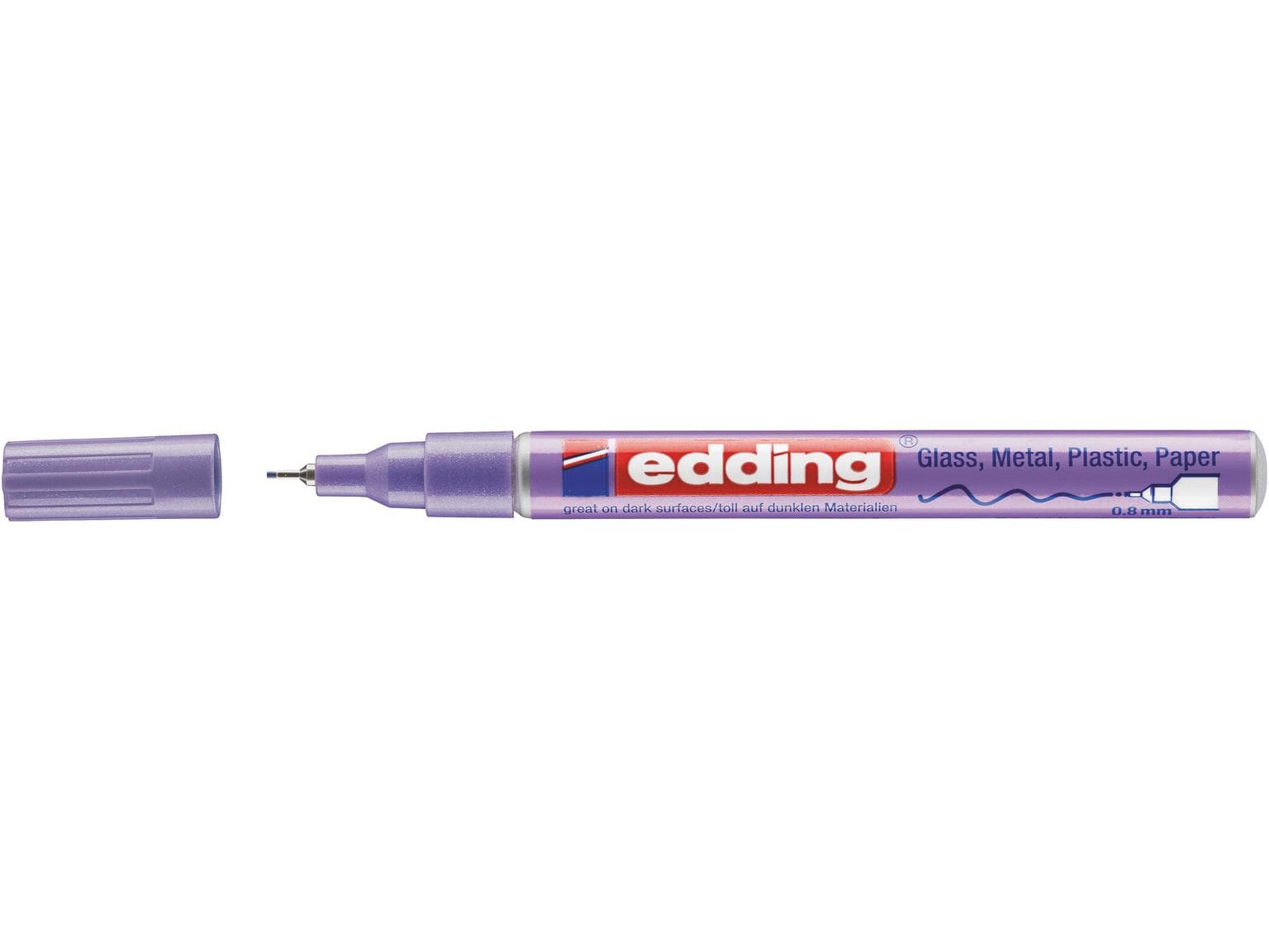 Marqueur peinture edding 780-CREA violet métallisé, pointe ronde environ 0,8 mm