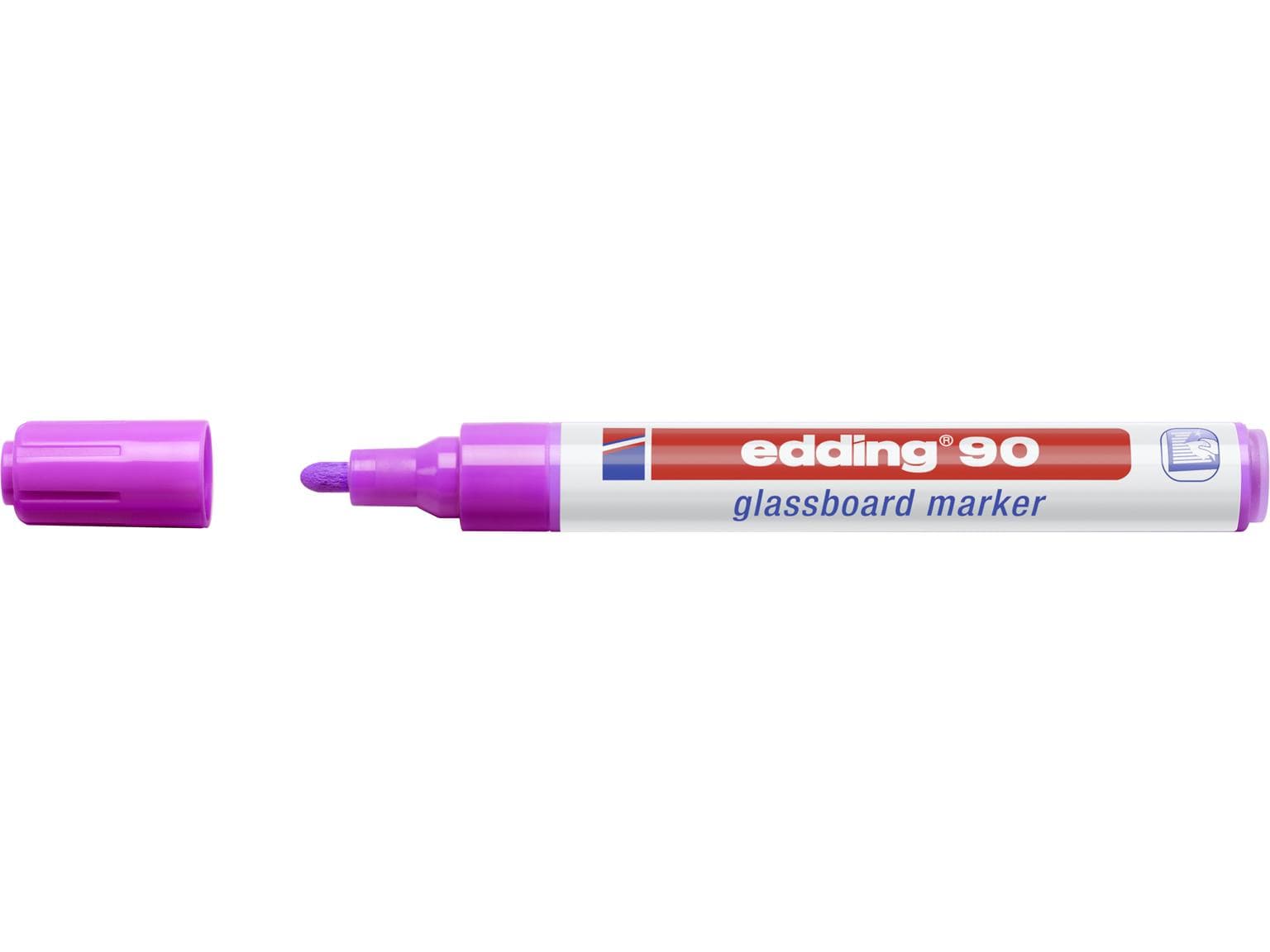 pennarello per vetro edding 90 viola punta tonda 2-3 mm