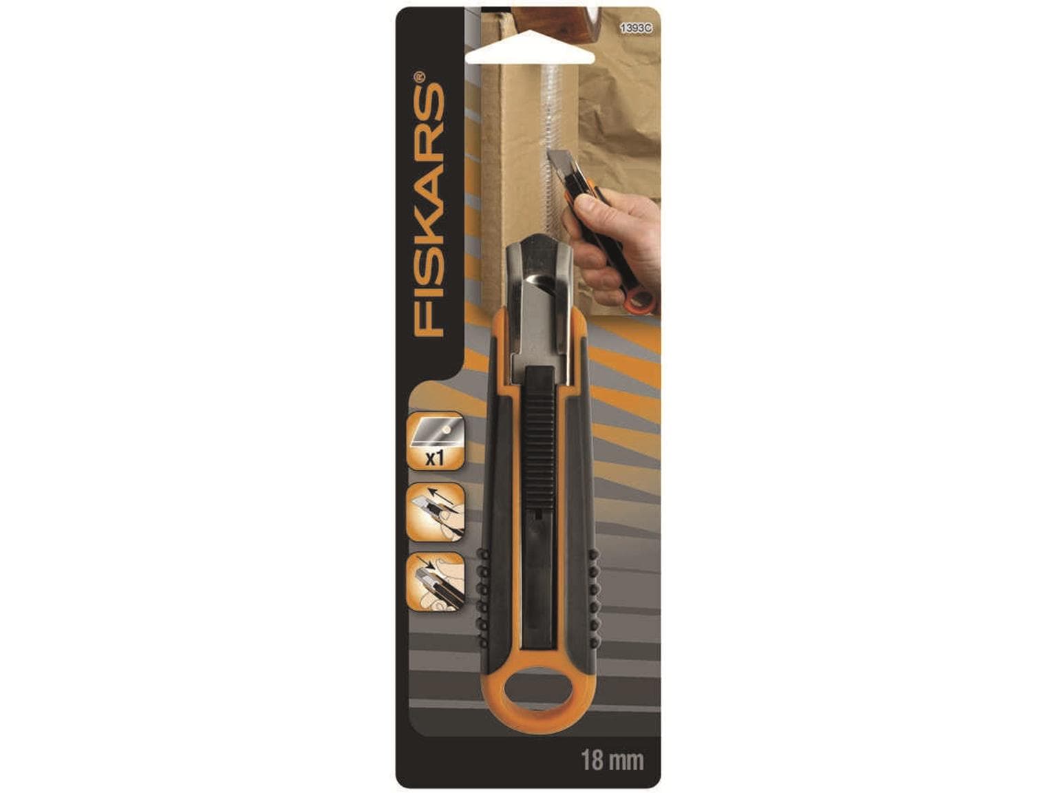 Fiskars Cutter Safety 18 mm rétraction automatique de la lame
