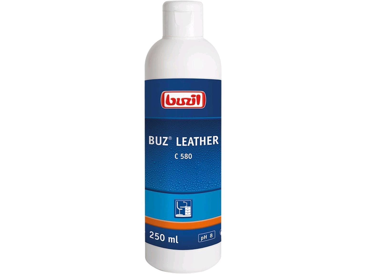Pulizia della pelle per tutti i tipi di pelle liscia Buz Leather, flacone da 250 ml