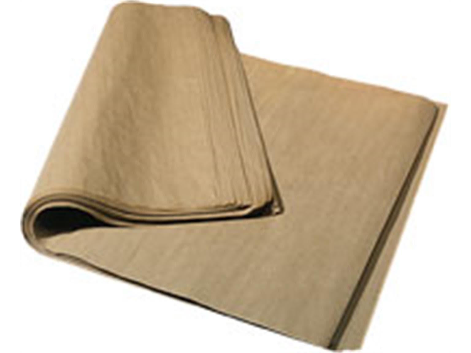 Papier de soie 25 x 38 cm, 35 g/m² brun naturel, lisse sur une face, non imprimé